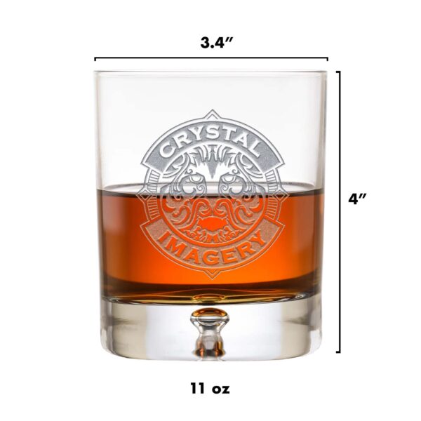 Flyingorbit Crystal Whiskey Glasses Set of 4 – Elegant Barware - Image 2