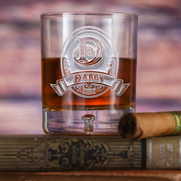 Flyingorbit Custom Crystal Bourbon Whiskey Rocks Glasses